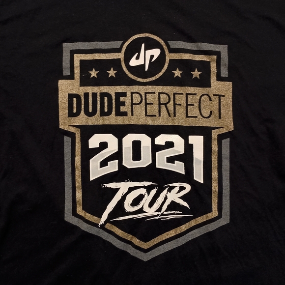 DUDE PERFECT TOUR T-SHIRT - Medium // 2021 Live Show Concert Tee Shirt - Picture 6 of 9